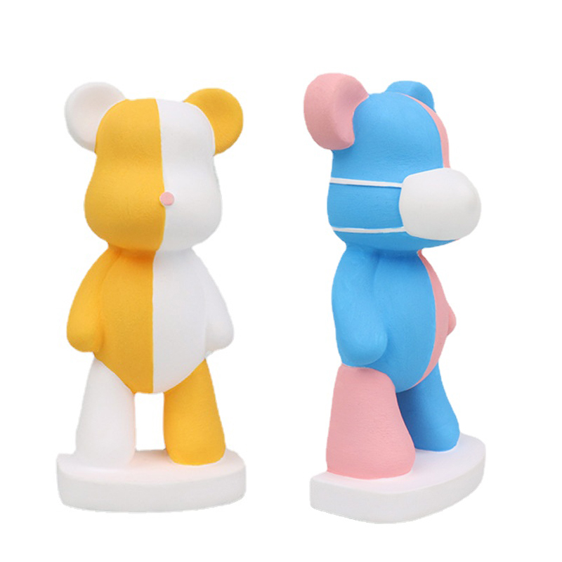 Soap Making Experiment - 3D 만화 곰 실리콘 캔들 몰드,