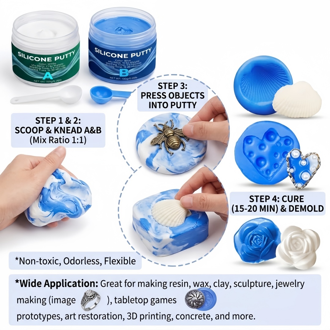 실리콘 퍼티 몰드 제작 용품 석고 양초 비누 몰드용으로 - Soap Making Ins 리뷰 및 가격