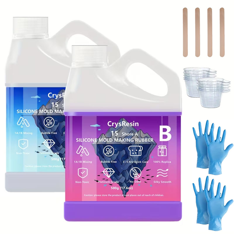 500ml 2병 액상 실리콘 몰드 제작용, 부드럽고 비 - Soap Making Ins 리뷰 및 가격