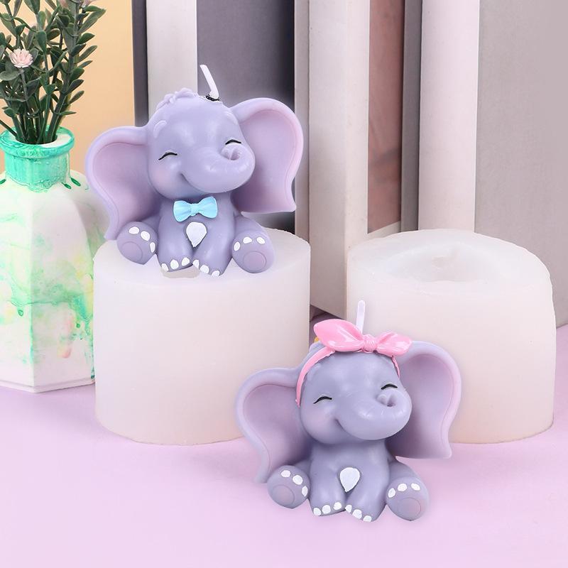 귀여운 3D 코끼리 실리콘 캔들 몰드, 쉽게 분리되는  - Soap Making Dish 리뷰 및 가격