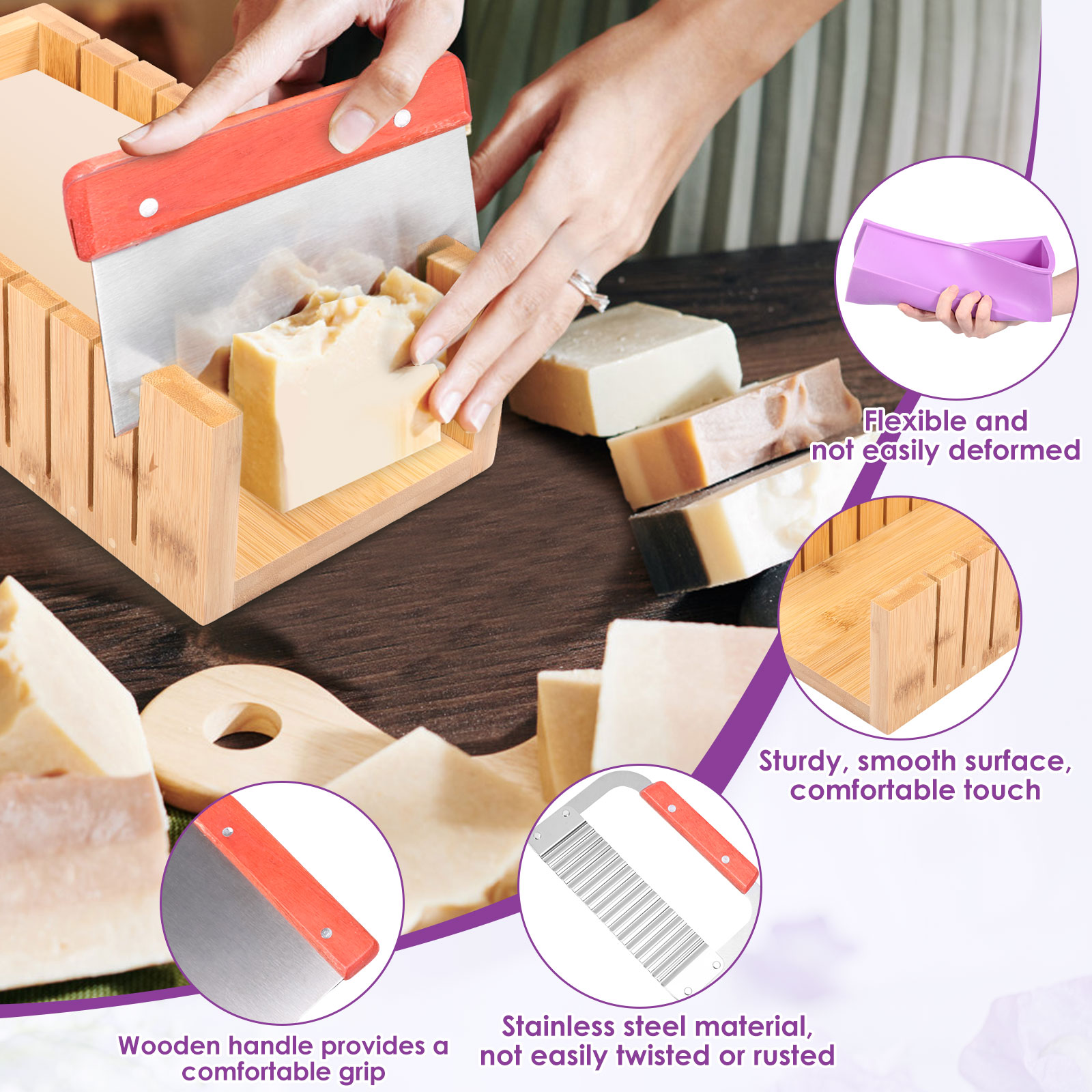 DIY 비누 만들기 몰드 키트 나무 상자 포함 조절 가 - Soap Making Starter Kit 리뷰 및 가격
