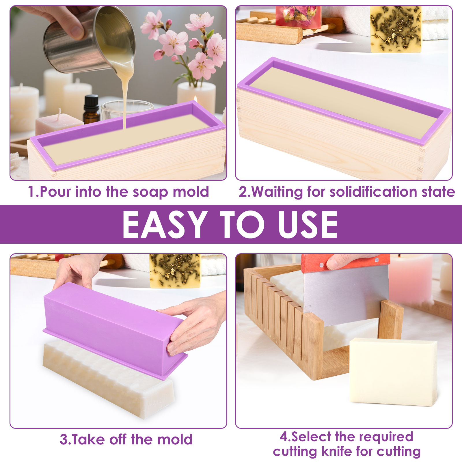 DIY 비누 만들기 몰드 키트 나무 상자 포함 조절 가 - Soap Making Starter Kit 리뷰 및 가격