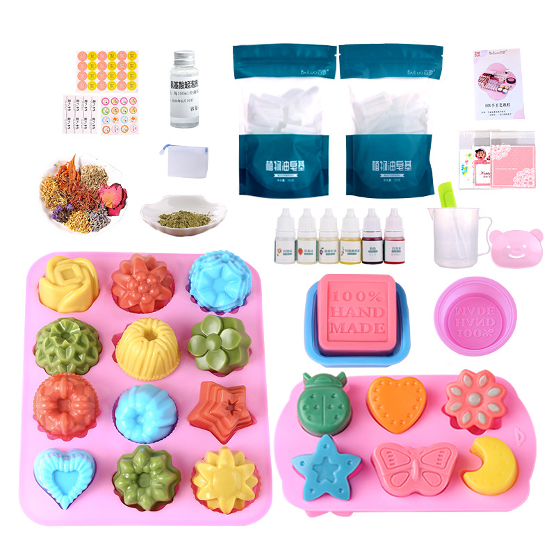 DIY 비누 몰드 만들기 도구 식물성 오일 비누 세트  - Soap Making Starter Kit 리뷰 및 가격