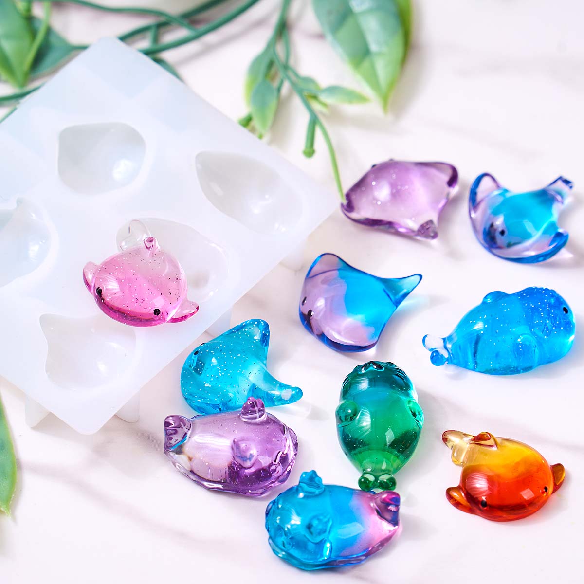 3D 힐링 귀여운 만타 가오리 실리콘 몰드 DIY 키체 - Soap Making Ins 리뷰 및 가격