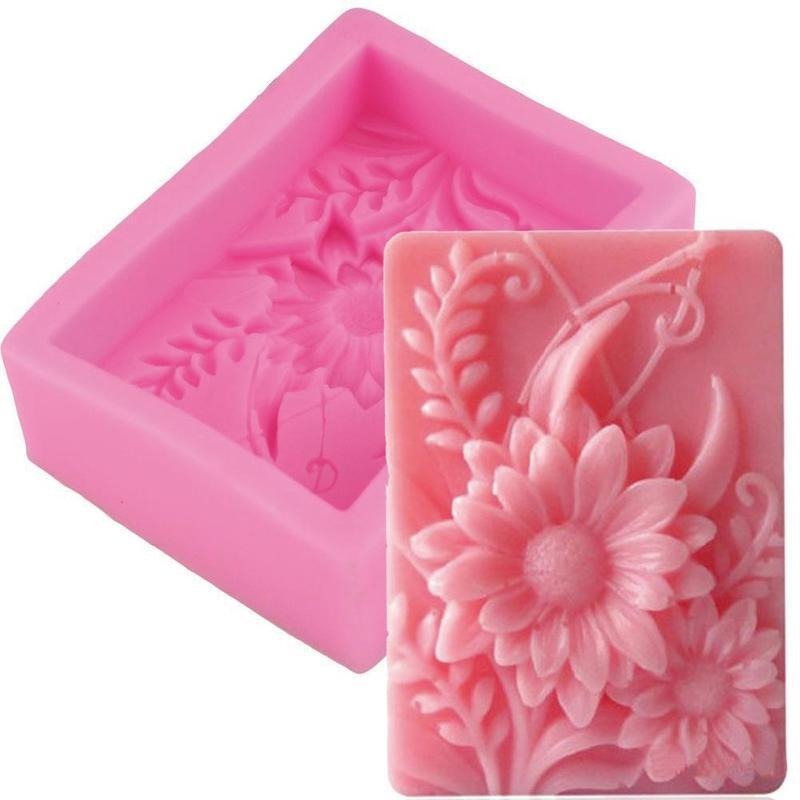 1pc 3D 사각형 장미 꽃 실리콘 비누 몰드 수제 릴 - Soap Making Experiment 리뷰 및 가격