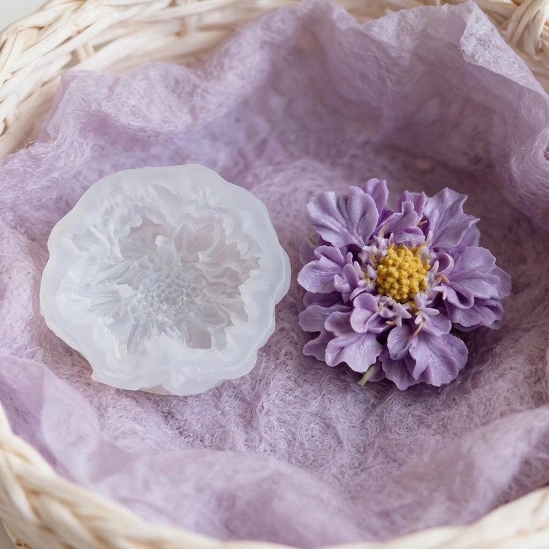 1개의 몽환적인 파란색 화분 꽃 실리콘 몰드, DIY  - Soap Making Dish 리뷰 및 가격